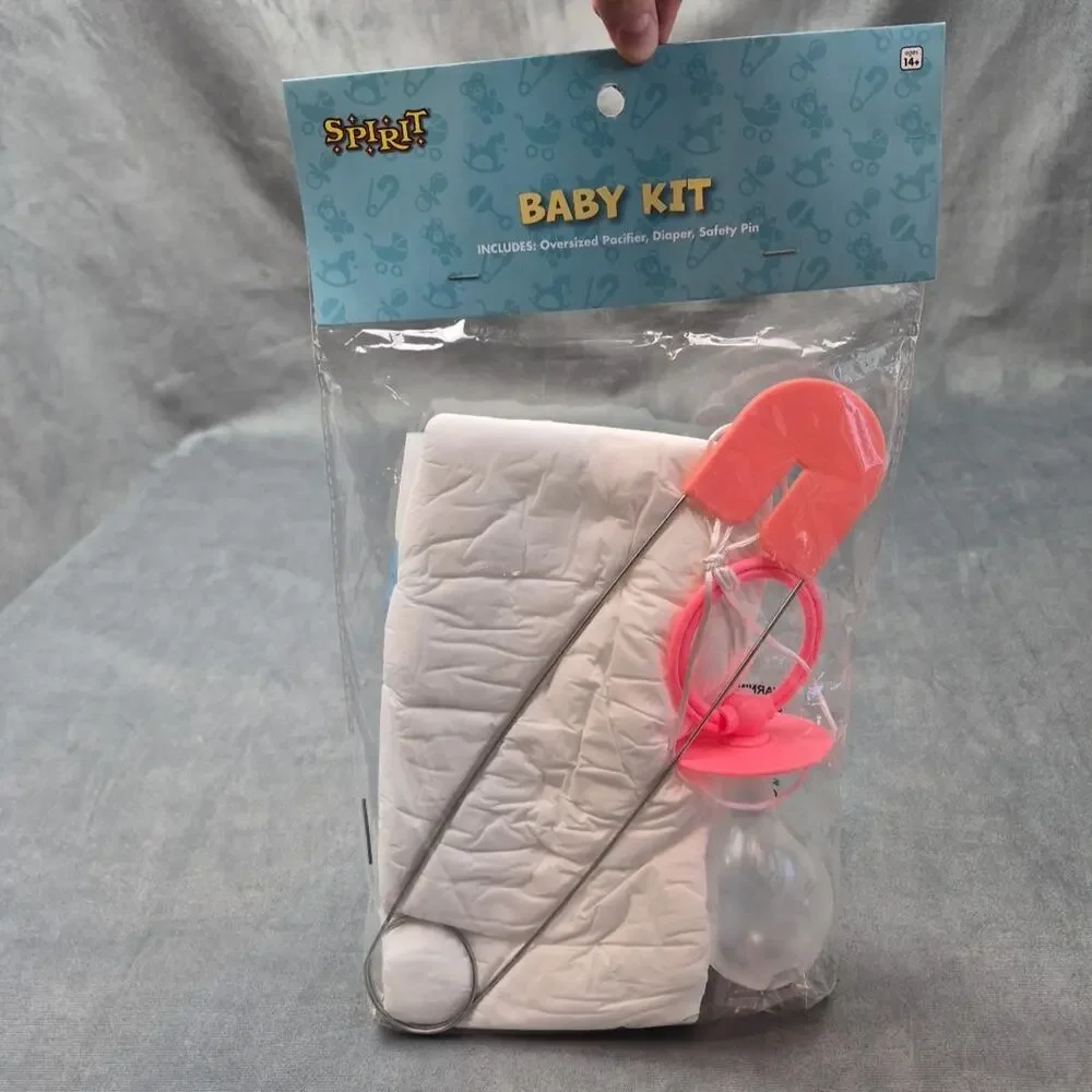 Big Baby Adult Costume Baby Kit Dress Up Cosplay Halloween Pink Spirit Halloween - Picture 4 of 8